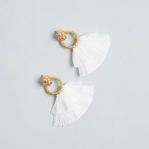 For Love and Lemons Hoop Fringe Earrings
